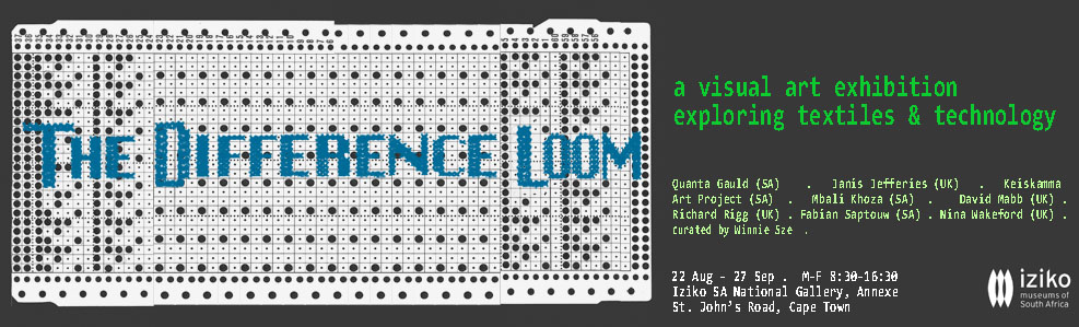 "The Difference Loom" exhibition banner